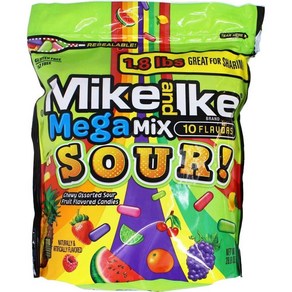 Mike and Ike Mega Mix Sou 816.5g(28온스), 시큼한, 1개