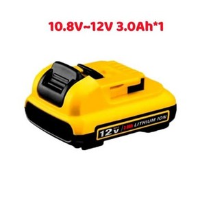 Dewalt DCB120 리튬 이온 배터리 교체 전동 공구 배터리 12V 3Ah 배터리 DCB123 DCB125 DCB124 DCB122 DCD710, 1)12V - 1PCS 3.0Ah