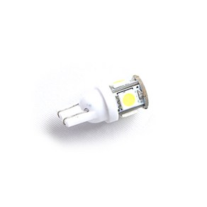 T10 LED 실내등 미등 트렁크 번호판등 5구 12V 24V, 흰색12V, 1개