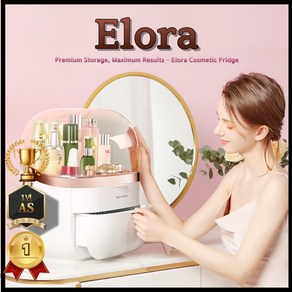 Eloa 3단 화장대 화장품 냉장고 22L 신모델 저소음 프리미엄 멀티 화장품 아내선물, Eloa 3단 프리미엄