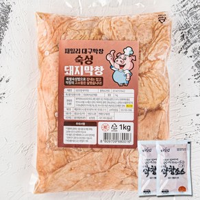 패밀리대구막창 3대전통 과일숙성 돼지막창 1kg 생막창+막창소스 2개(200g)