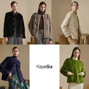 [Kayesu] 케이수 24FW 휘메일 풀스킨 라운드 밍크 자켓