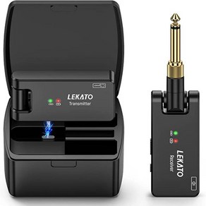 LEKATO 기타 무선 송수신기 2.4Ghz 충전식 오디오 시스템 WS-100, 한개옵션2