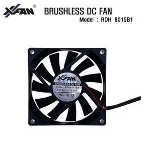 저소음팬 80mm DC12V 0.17A 쿨링팬 냉각팬 RDH8015B1, 1개