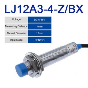 유도 근접 센서 스위치 접근 LJ12A3-4-Z BX BY M12 4mm DC 12V 24V AC 110V 220V NO NC NPN PNP