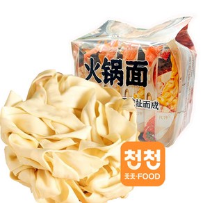 [천천중국식품] 마라탕 훠궈 필수 수공 넓은 훠궈면(5개입) 400G-상세조건 충족시 서비스드립니다.