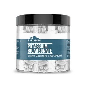 Eathbon Elements Potassium Bicabonate 200 Capsules Pue & Undiluted No Additives, 1개, 200정