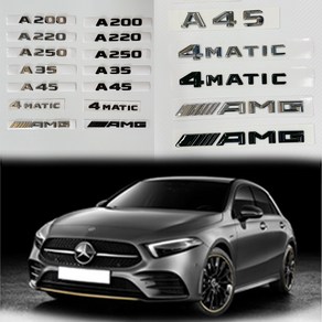 [주주파츠몰] 벤츠 엠블럼 AMG 4MATIC 레터링 스타 트렁크 모음 A클래스 W176 W177 호환 용품