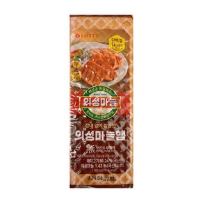 롯데 의성마늘햄 사각 1kg 스모크햄, 1개