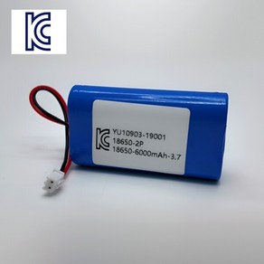 3.7v 18650 배터리팩 6000mAh 보호회로내장 kc인증(옵션7번제품)