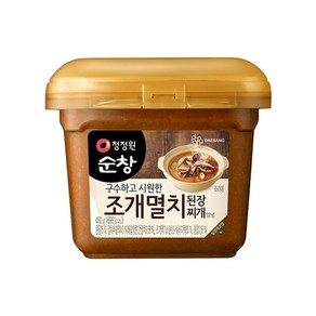 [메가마트]대상 청정원 순창 조개멸치 된장찌개 양념 450g, 1개