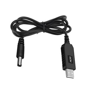 USB ~ DC 9V12V 2.1mm 5.5mm 충전 케이블 전원 코드 어댑터, S, 9V, 1개