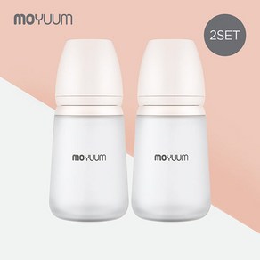 [모윰] 프리미엄 노꼭지 실리콘 젖병 260ml 2팩