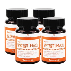 발효율피 맥스 정 84% 고함량 800mg, 60정, 4개