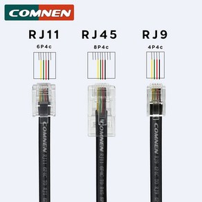 COMNEN 전화 데이터 케이블 수-수 모듈식 데이터 코드 핸드셋 음성 익스텐션 데이터 케이블 RJ9 RJ9 RJ11-RJ45 4P4C 6P4C 8P4C, X-22.7.2m - RJ9 To RJ9, 1개