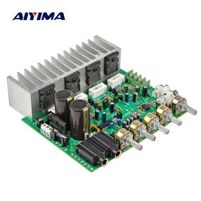 AIYIMA 250W 파워앰프 오디오 보드 HIFI 가라오케 리버브 앰프 2.0 스테레오 사운드 앰프 홈 오디오 톤 컨트롤 포함, 앰프 오디오 보드, 01 SilveBlue