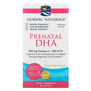 노르딕 내추럴스 임산부 오메가3 프리나탈 Penatal DHA 500mg 90정, 1개