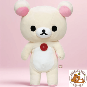 코리락쿠마 애착인형 M/L 사이즈 봉제인형 화이트 [배송비 포함], M, 1개
