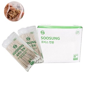 롱면봉 수성 15cm 100pcs 1봉 긴면봉 솜면봉, 10개