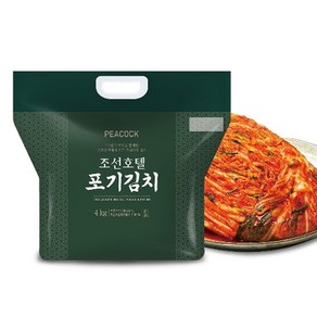 [피코크] 조선호텔 포기김치 4kg + 열무김치 1.5kg, 1세트, 5.5kg