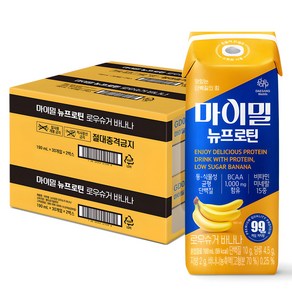 마이밀 뉴프로틴 로우슈거 바나나 드링크믹스RTD, 190ml, 60개