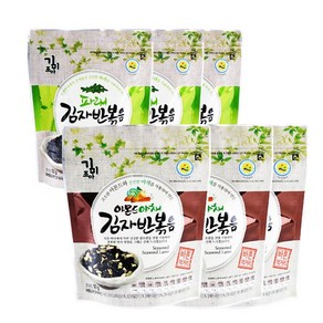 [두원푸드]기미조아 김자반 볶음 50g x 6봉(아몬드야채/파래 각 3봉), 1개, 단품