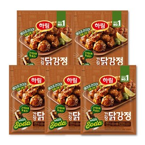 하림 [냉동] 간장/매콤 닭강정 250g 5개/ 간장, 5개