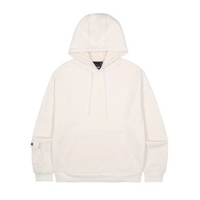 SLEEVE POCKET HOODIE CREAM