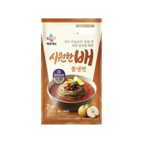 CJ제일제당 시원한배물냉면(2인) 970g X 4개