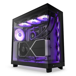 [NZXT] H6 Flow RGB [미들타워] [매트 블랙], 선택하세요