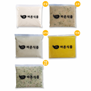 어묵 반죽 1kg 밀가루없는 어육함량높은 가마보꼬 수제 피쉬볼 카마보코 어묵면 고급 순살 업소용, 1개