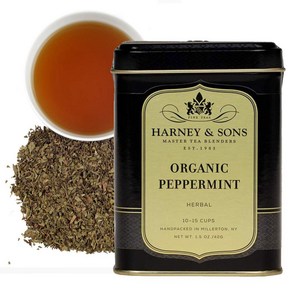 1.5 Ounce (Pack of 1) Peppemint Haney & Sons O 1.5온스(1팩) 페퍼민트 Haney & Sons 유기농 페퍼민트 차  1.5 온, 181.44g, 1개, 1개입