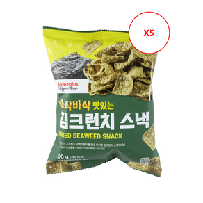 바삭바삭 맛있는! 홈플러스시그니처 김크런치 스낵, 5개, 50g