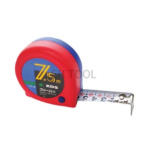 KDS 줄자 F25-75BBP 양면 수동 측정자 폭 25mm 길이 7.5M, 1개