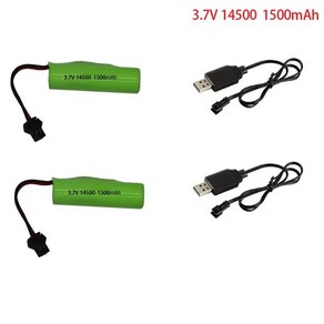 멀티 RC 배터리 충전기 완구용 포함 충전식 C2 D828 자동차 부품 14500 3.7v 1500mah 스턴트 덤프 장난감 액세서리, [04] 2B 2USB, 1개