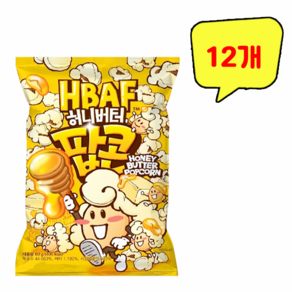 바프 허니버터 팝콘 80g, 12개