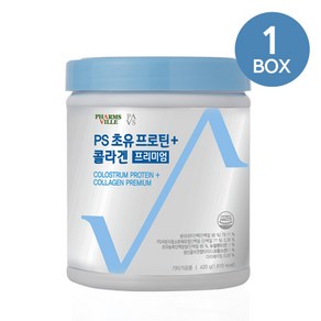 PS 식물성 발효 저분자 가수분 해 단백질 초유 프로틴+ 콜라겐 프리미엄 420g 1개, 없음