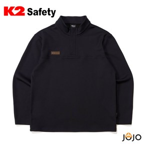 K2 safety TS-F3201 기모 스판 반집업 긴팔 티셔츠 작업복 근무복 워크웨어