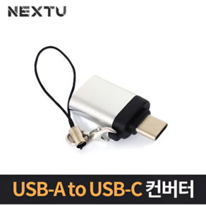 넥스트 USB 3.1 타입C 변환 젠더 NEXT-1512TC, Silve, 1개, 선택없음