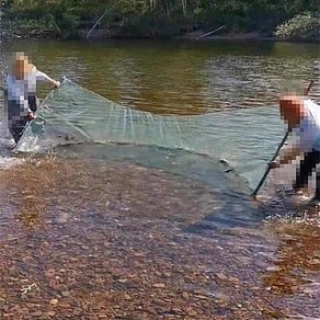 대형 족대 해루질뜰채 그물망 바다 뜰채 어포기 숭어 어망 민물