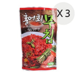 [메가마트][택배]영산홍어 홍어회무침 300g*3, 1개