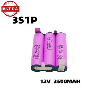 3S1P 3S2P 4S1P 4S2P 5S2P 18650 3500mAh 7000mAh 전동 드릴 126V 168V 21V 충전식 리튬 배터리 전동 스크루드라이버, 3S1P 3500MAH, 한개옵션1