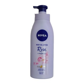 니베아 NIVEA 바디 오일 로즈 앤 아르간 400ml 화장품 겨울 여자 코스메틱, 1개