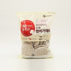 백설 햄버거 패티(냉동포장) 1kg 수입식품, 1