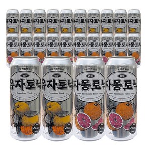 클룹 리얼토닉 혼합 유자 자몽 각 12개씩