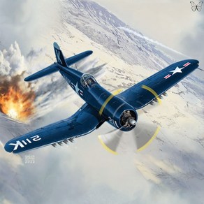 전투기 1/48 미해군 F4U-4 장진호 전투 밀리터리 비행기 모형 프라모델 조립, 1개