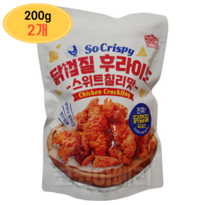 마마스초이스 바삭한 닭껍질 후라이드 200g, 2개