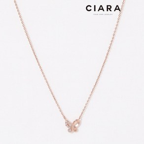 CIARA 14K Dairago 하프샤이닝 버터플라이 목걸이(GoldPlated)