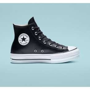 [국내백화점판] 컨버스 CONVERSE 척테일러 올스타 리프트 클린 레더 블랙 CK9965