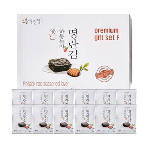 고급 하동녹차 명란김 전장 선물세트 12p 360g, 1개